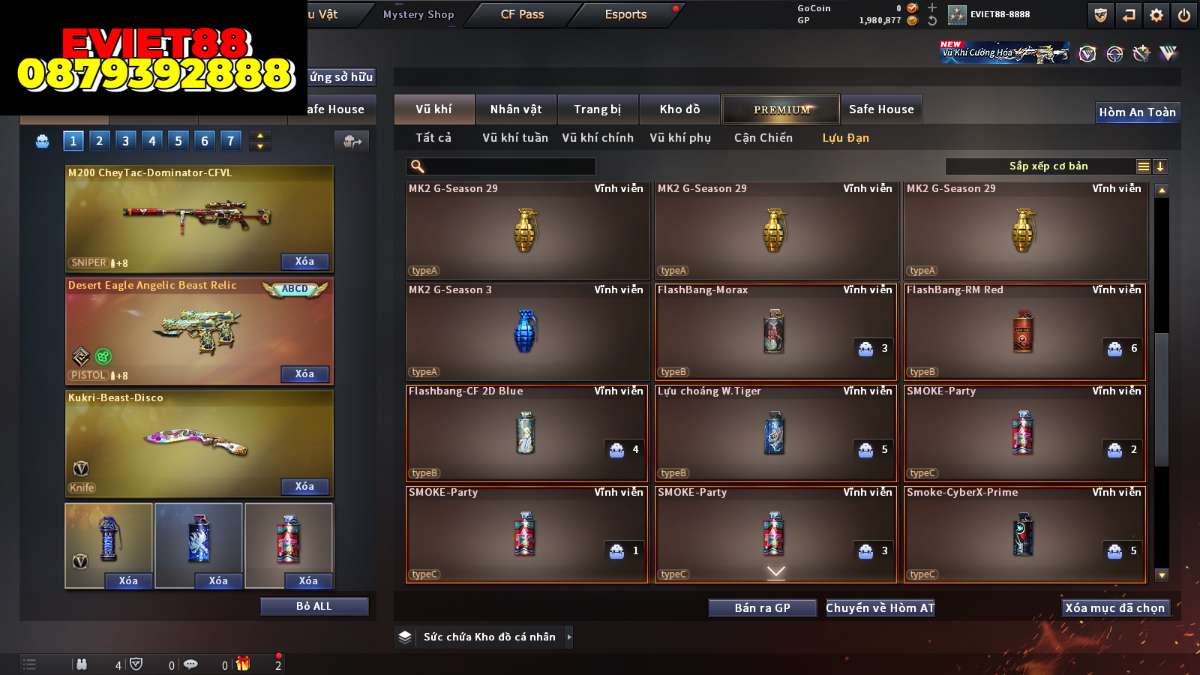 shop acc cf uy tin gia re